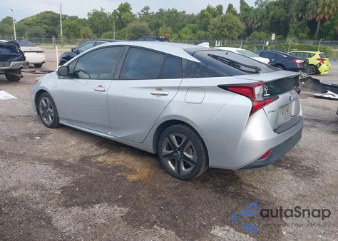 2019 Toyota Prius Xle z USA, uszkodzony, nr VIN JTDKARFU4K3073829